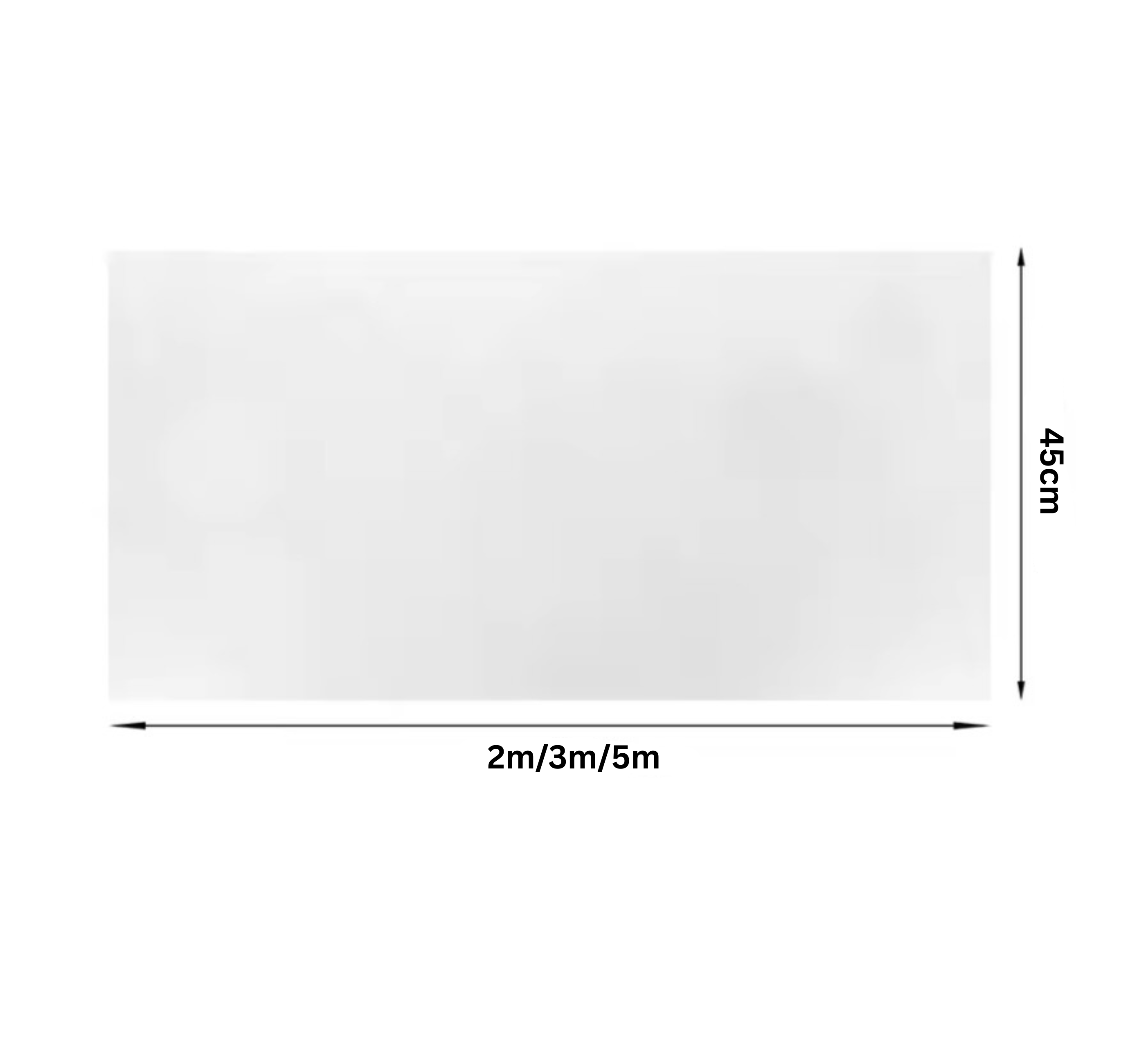 StudyWall™ Electrostatic Stick On Whiteboard Roll